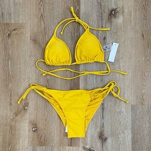 Yellow string Bikini
